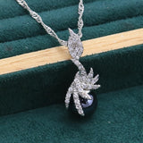 Black Pearl Silver Color Jewelry Sets for Women Earrings Necklace Pendant Ring New Arrival - The Jewellery Supermarket
