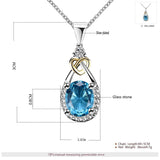 Blue Zircon Vintage Bridal Jewellery Set Cubic Zirconia Wedding Jewelry Set - The Jewellery Supermarket