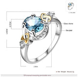 Blue Zircon Vintage Bridal Jewellery Set Cubic Zirconia Wedding Jewelry Set - The Jewellery Supermarket