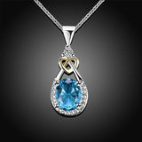 Blue Zircon Vintage Bridal Jewellery Set Cubic Zirconia Wedding Jewelry Set - The Jewellery Supermarket
