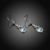 Blue Zircon Vintage Bridal Jewellery Set Cubic Zirconia Wedding Jewelry Set - The Jewellery Supermarket