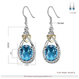 Blue Zircon Vintage Bridal Jewellery Set Cubic Zirconia Wedding Jewelry Set - The Jewellery Supermarket