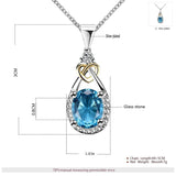 Blue Zircon Vintage Bridal Jewellery Set Cubic Zirconia Wedding Jewelry Set - The Jewellery Supermarket