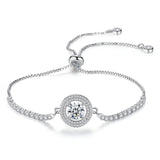 Brilliant New Trendy Halo Bracelet Bangle For Women - The Jewellery Supermarket