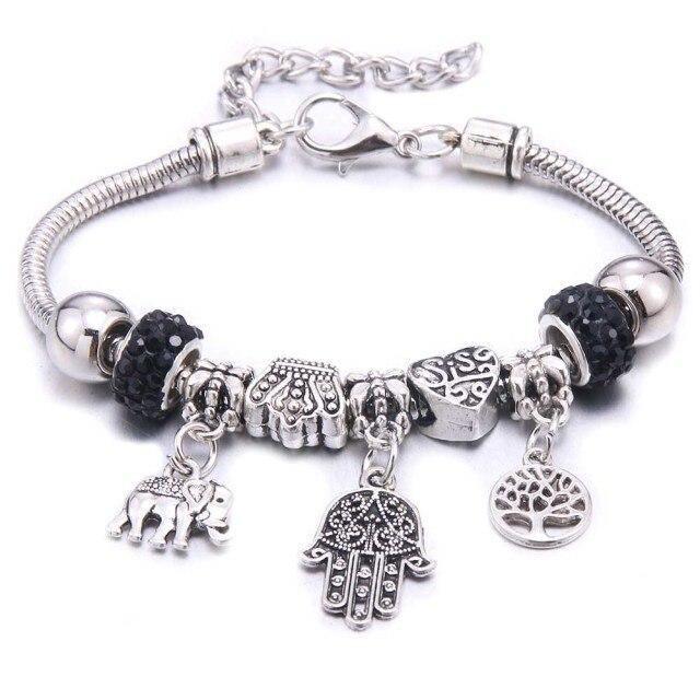 Charm Beads 6-color Palm Crystal Beads Fine Bracelets & Bangles - The Jewellery Supermarket