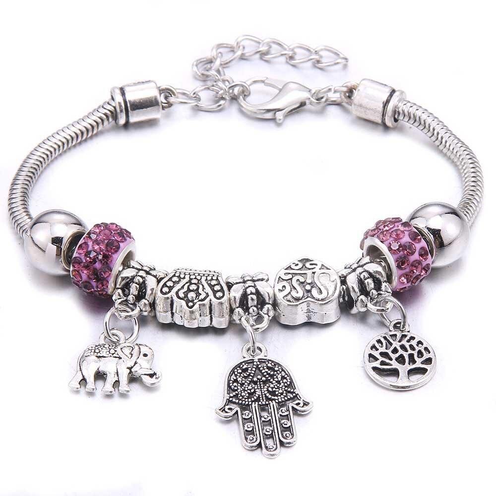 Charm Beads 6-color Palm Crystal Beads Fine Bracelets & Bangles - The Jewellery Supermarket