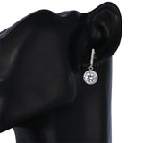Charming White CZ AAA Clear Dangling Earrings - Best Online Prices by Jewellery Supermarket - The Jewellery Supermarket