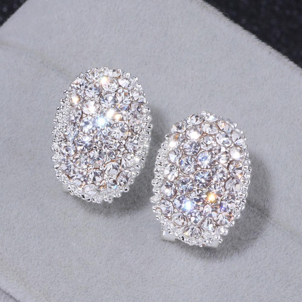 Classic Design Romantic Elegant Fashion AAA+ Cubic Zirconia Stone Stud Earrings - The Jewellery Supermarket