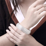 Classy 925 Sterling Silver Braided Bangle - Best Online Prices by Jewellery Supermarket - The Jewellery Supermarket