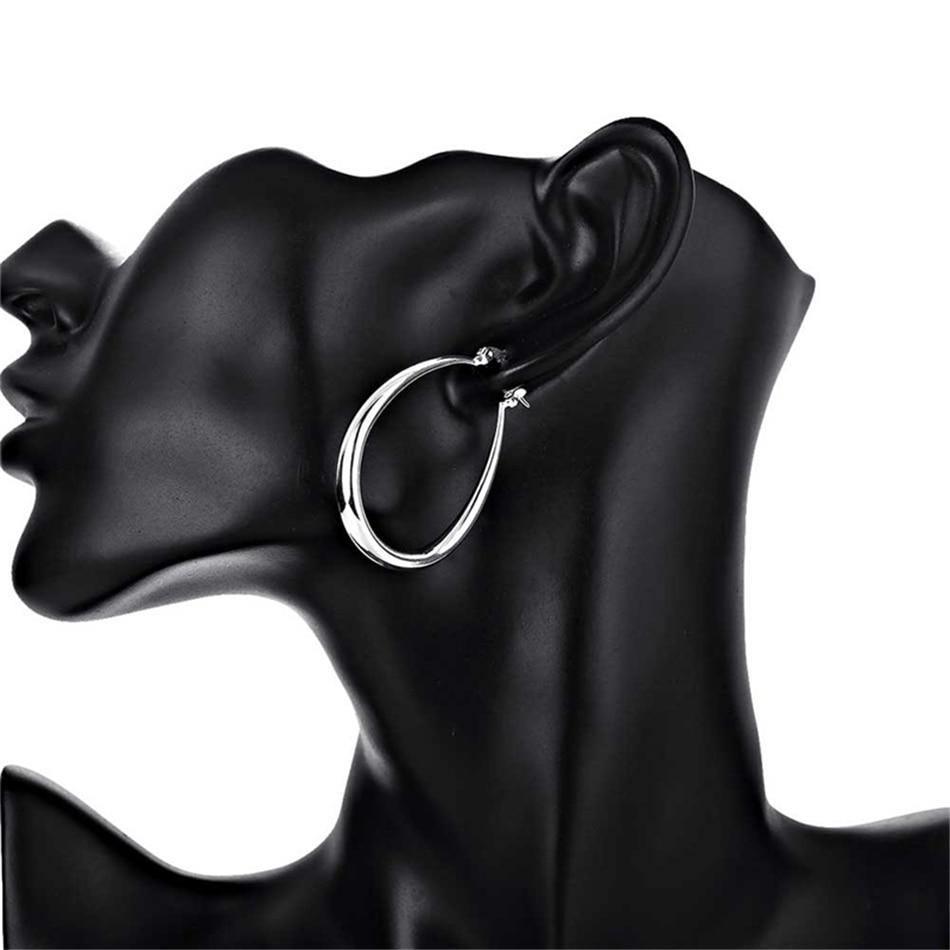 Classy 925 Sterling Silver Smooth Circle Hoop Earrings - Best Online Prices by Jewellery Supermarket - The Jewellery Supermarket
