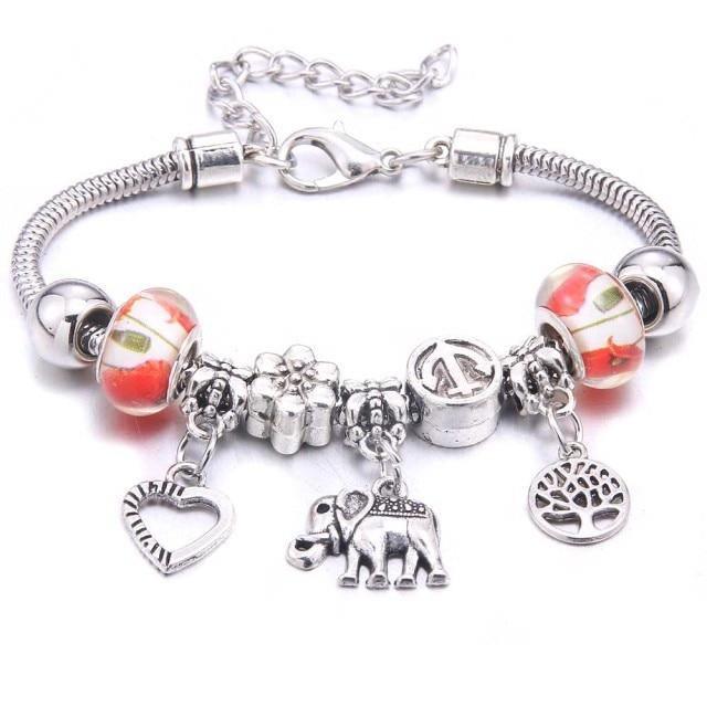 Colorful Crystal DIY Beads Charm Bracelet & Bangles - The Jewellery Supermarket