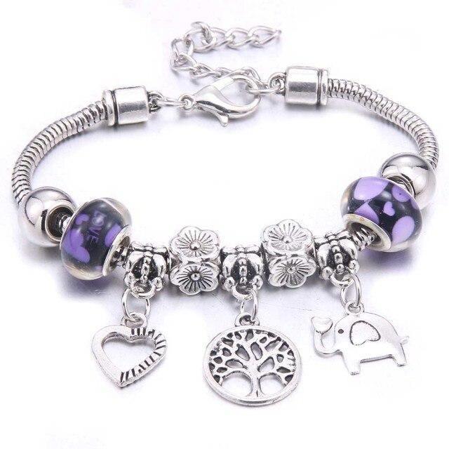 Colorful Crystal DIY Beads Charm Bracelet & Bangles - The Jewellery Supermarket