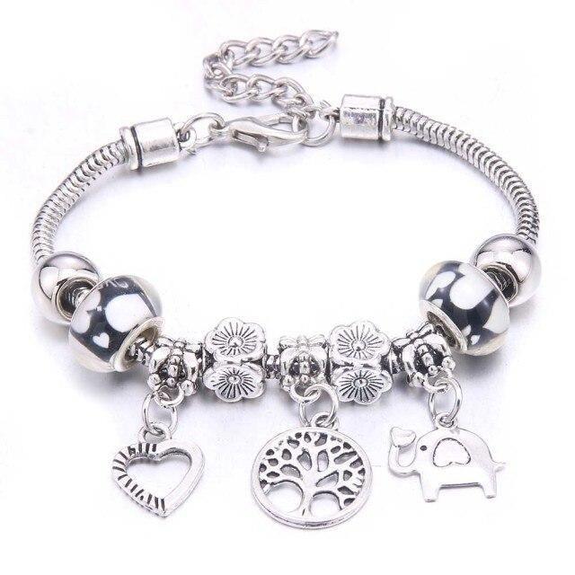 Colorful Crystal DIY Beads Charm Bracelet & Bangles - The Jewellery Supermarket