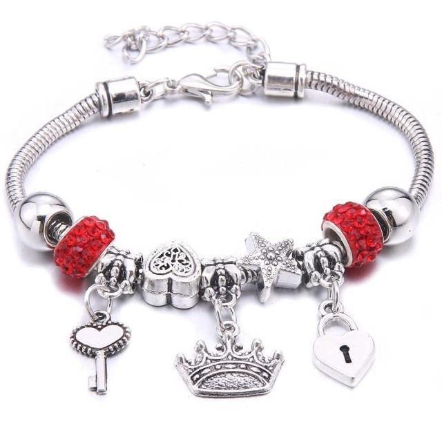 Colorful Crystal DIY Beads Charm Bracelet & Bangles - The Jewellery Supermarket