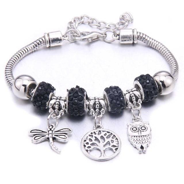 Colorful Crystal DIY Beads Charm Bracelet & Bangles - The Jewellery Supermarket