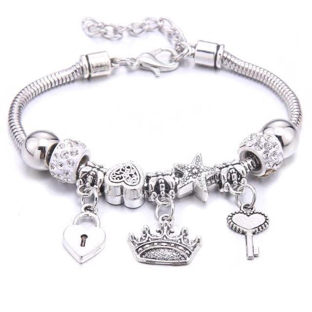 Colorful Crystal DIY Beads Charm Bracelet & Bangles - The Jewellery Supermarket