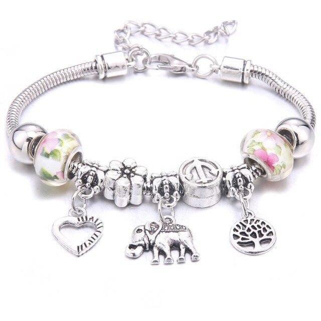 Colorful Crystal DIY Beads Charm Bracelet & Bangles - The Jewellery Supermarket