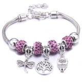 Colorful Crystal DIY Beads Charm Bracelet & Bangles - The Jewellery Supermarket