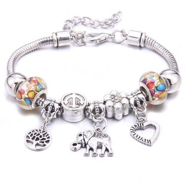 Colorful Crystal DIY Beads Charm Bracelet & Bangles - The Jewellery Supermarket