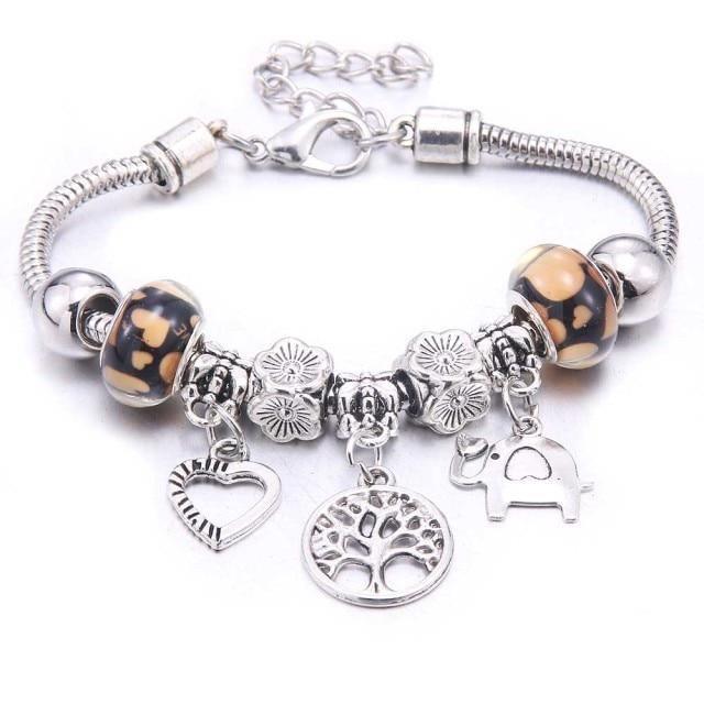 Colorful Crystal DIY Beads Charm Bracelet & Bangles - The Jewellery Supermarket