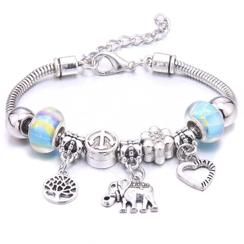 Colorful Crystal DIY Beads Charm Bracelet & Bangles - The Jewellery Supermarket