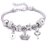 Colorful Crystal DIY Beads Charm Bracelet & Bangles - The Jewellery Supermarket