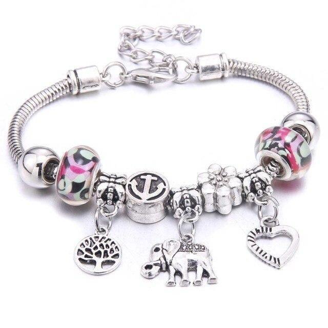 Colorful Crystal DIY Beads Charm Bracelet & Bangles - The Jewellery Supermarket