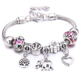 Colorful Crystal DIY Beads Charm Bracelet & Bangles - The Jewellery Supermarket