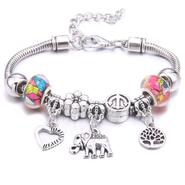 Colorful Crystal DIY Beads Charm Bracelet & Bangles - The Jewellery Supermarket