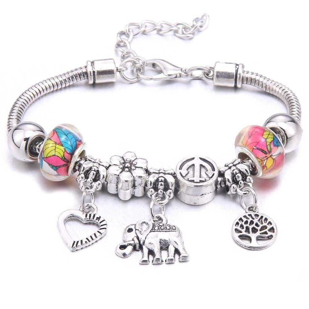 Colorful Crystal DIY Beads Charm Bracelet & Bangles - The Jewellery Supermarket