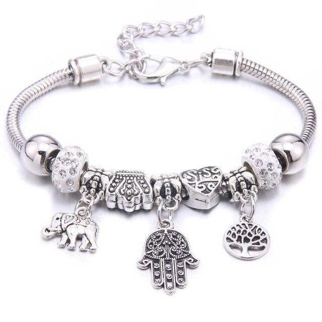 Colorful Crystal DIY Beads Charm Bracelet & Bangles - The Jewellery Supermarket