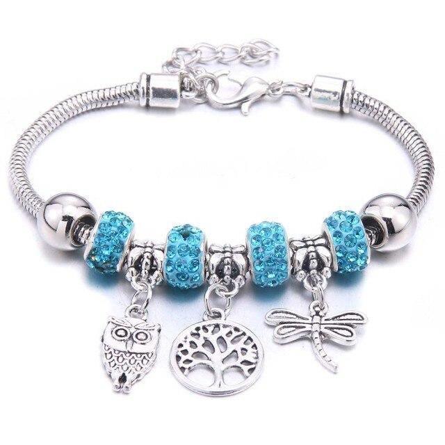 Colorful Crystal DIY Beads Charm Bracelet & Bangles - The Jewellery Supermarket