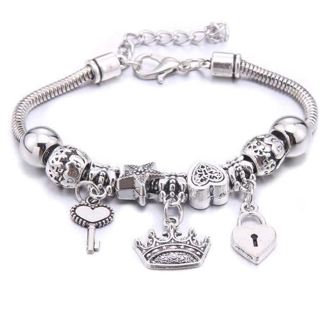 Colorful Crystal DIY Beads Charm Bracelet & Bangles - The Jewellery Supermarket