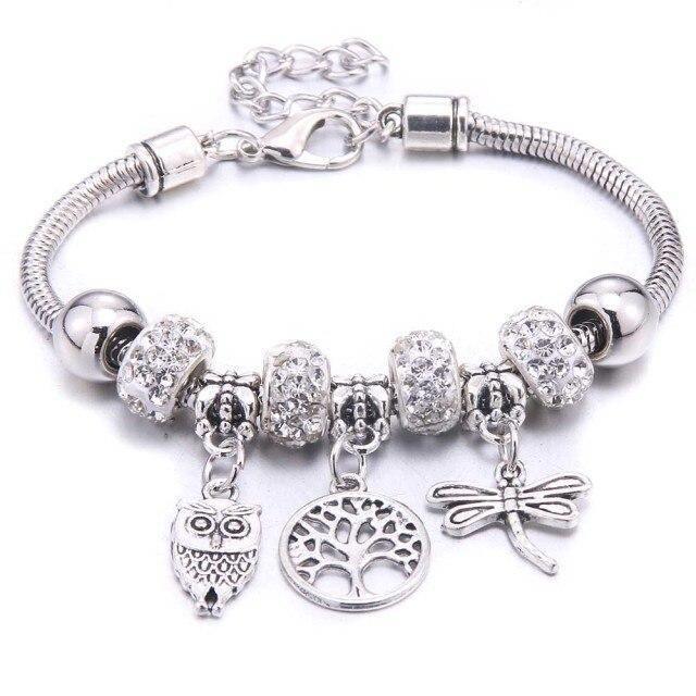 Colorful Crystal DIY Beads Charm Bracelet & Bangles - The Jewellery Supermarket