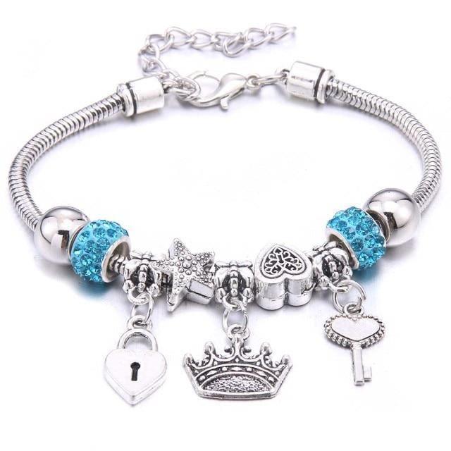 Colorful Crystal DIY Beads Charm Bracelet & Bangles - The Jewellery Supermarket