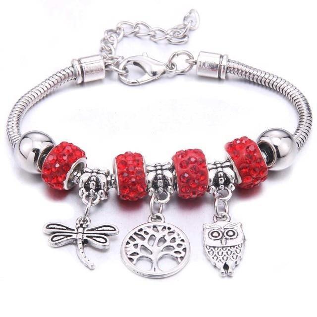 Colorful Crystal DIY Beads Charm Bracelet & Bangles - The Jewellery Supermarket