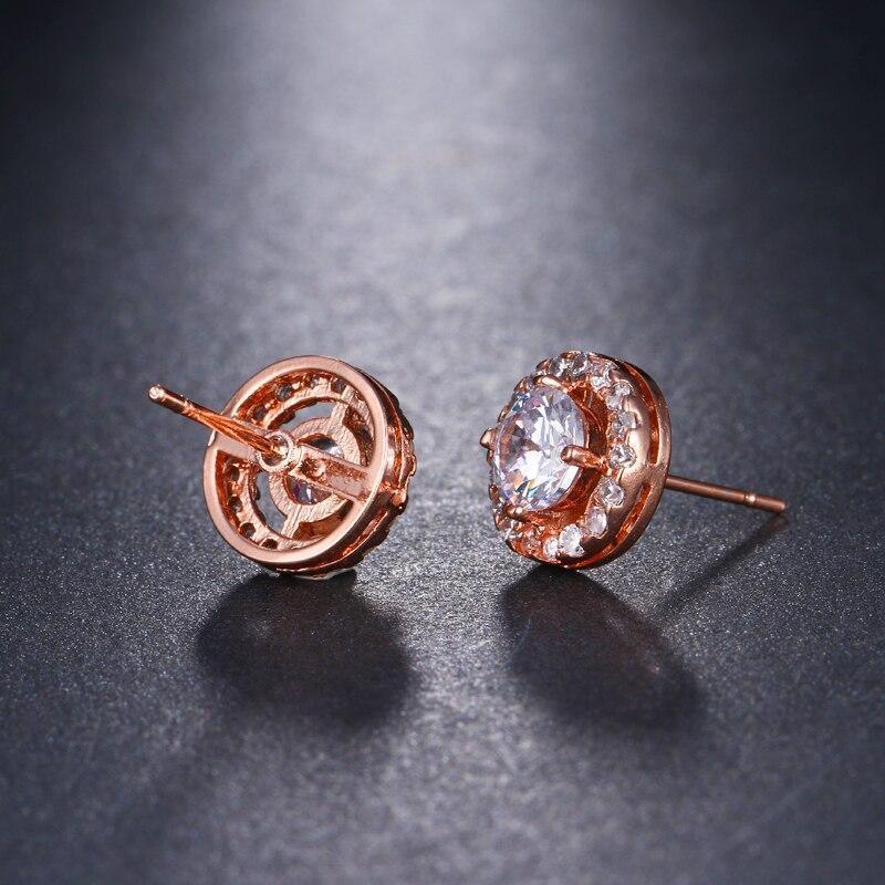 Cute 4 Prongs Setting High Quality CZ Cubic Zirconia Stud Earrings - Lowest Prices by Jewellery Supermarket - The Jewellery Supermarket