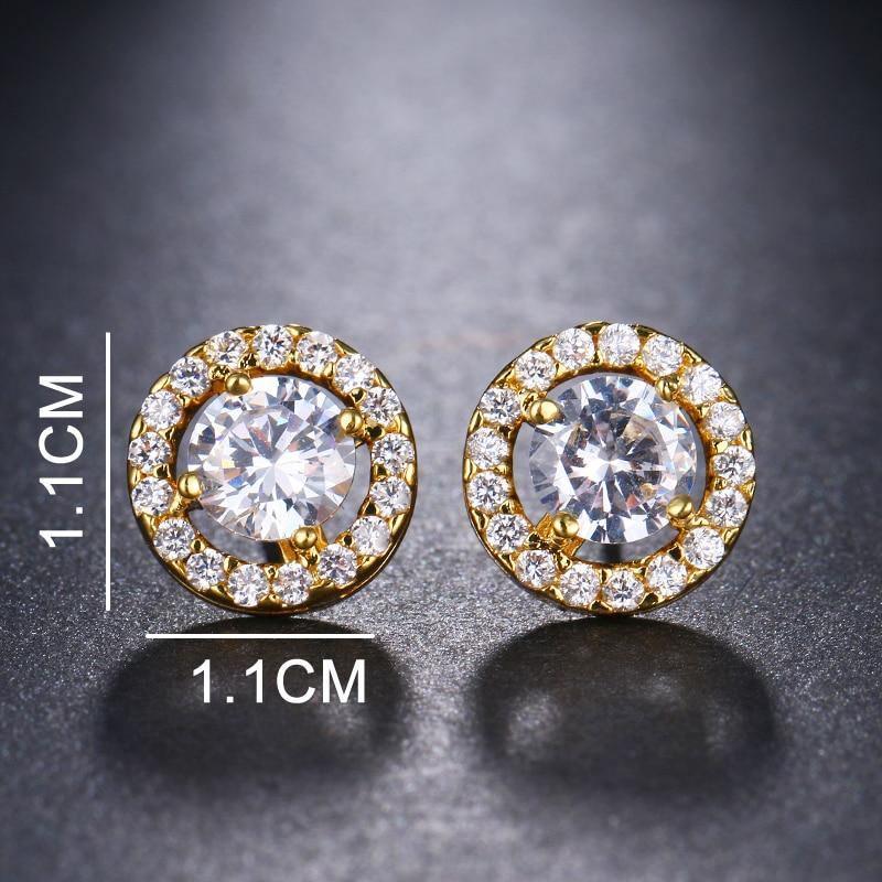 Cute 4 Prongs Setting High Quality CZ Cubic Zirconia Stud Earrings - Lowest Prices by Jewellery Supermarket - The Jewellery Supermarket