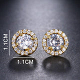 Cute 4 Prongs Setting High Quality CZ Cubic Zirconia Stud Earrings - Lowest Prices by Jewellery Supermarket - The Jewellery Supermarket