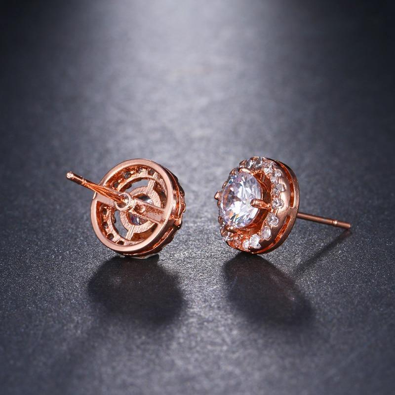 Cute 4 Prongs Setting High Quality CZ Cubic Zirconia Stud Earrings - Lowest Prices by Jewellery Supermarket - The Jewellery Supermarket