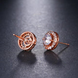 Cute 4 Prongs Setting High Quality CZ Cubic Zirconia Stud Earrings - Lowest Prices by Jewellery Supermarket - The Jewellery Supermarket