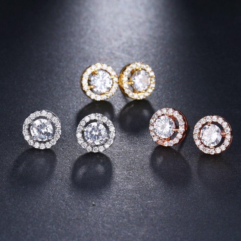 Cute 4 Prongs Setting High Quality CZ Cubic Zirconia Stud Earrings - Lowest Prices by Jewellery Supermarket - The Jewellery Supermarket