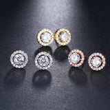 Cute 4 Prongs Setting High Quality CZ Cubic Zirconia Stud Earrings - Lowest Prices by Jewellery Supermarket - The Jewellery Supermarket