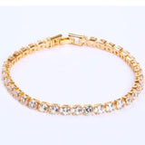Dazzling 4mm Silver Color AAA+ Cubic Zirconia Diamonds Tennis Bracelet For Women - The Jewellery Supermarket