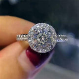 Dazzling 925 Silver Cubic Zirconia Wedding Engagement Rings - Best Online Prices by Jewellery Supermarket - The Jewellery Supermarket