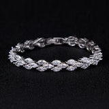 Dazzling High Quality Zircon White Yellow Gold Color Bracelet - Lowest Online Prices by Jewellery Supermarket - The Jewellery Supermarket