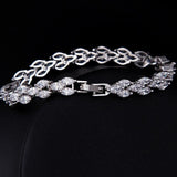 Dazzling High Quality Zircon White Yellow Gold Color Bracelet - Lowest Online Prices by Jewellery Supermarket - The Jewellery Supermarket
