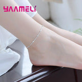 Delicate S925 Sterling Silver Cute Round Beads Bracelet Anklet - Best Online Prices by Jewellery Supermarket - The Jewellery Supermarket