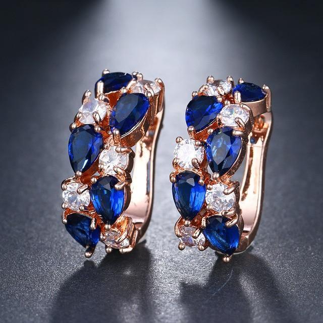 Delightful CZ Zircon 12 Colours Earrings - Best Online Prices by Jewellery Supermarket - The Jewellery Supermarket