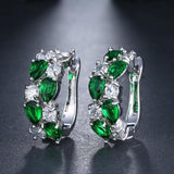 Delightful CZ Zircon 12 Colours Earrings - Best Online Prices by Jewellery Supermarket - The Jewellery Supermarket